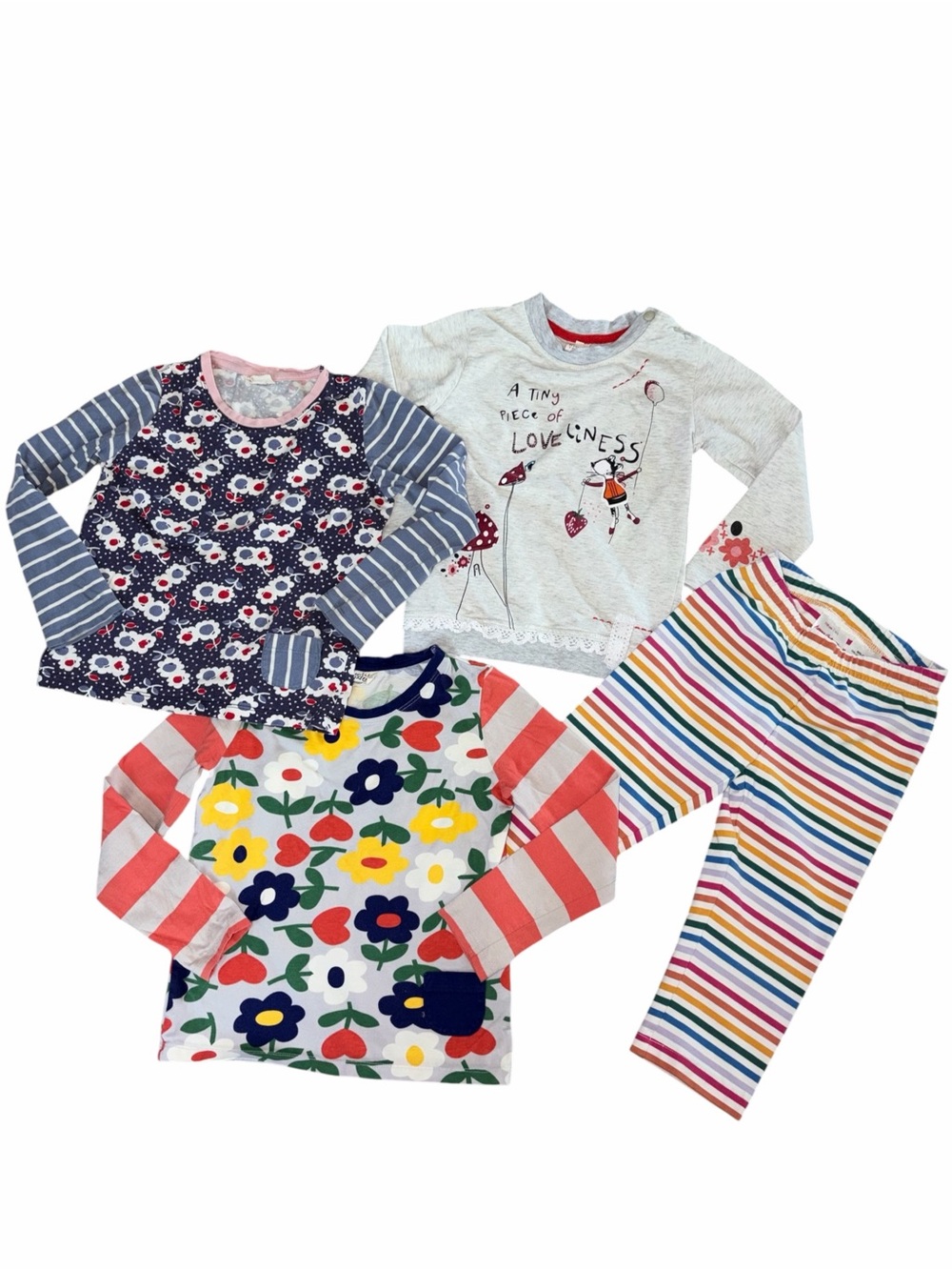 EUC Toddler Girls 5T Colorful Cotton Premium Clothing Mini Boden Hanna Anderson